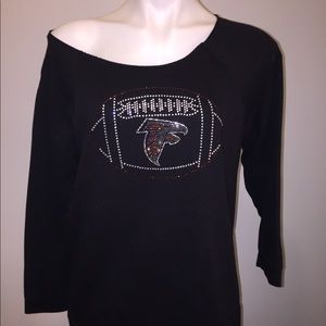 Atlanta Falcon off shoulder thin sweatshirt